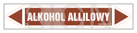 JF017 ALLYL ALCOHOL - sheet of 5 stickers