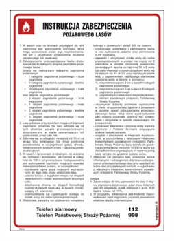 DB033 Forest fire protection instruction