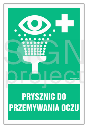 GI003 Prysznic do przemywania oczu