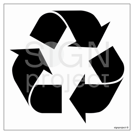 OD107 Etykieta na pojemniki na odpady Recycling