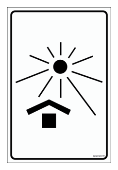 MA010 Protect against heat (heat) - sheet of 9 stickers