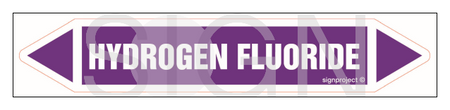 JF224 HYDROGEN FLUORIDE - sheet of 2 stickers