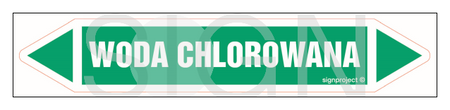 JF475 WODA CHLOROWANA - arkusz 5 naklejek