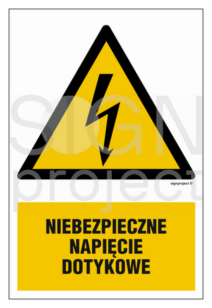 HA015 Hazardous Touch Voltage - sheet of 9 stickers