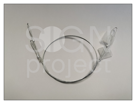 EM004 Zestaw linek stalowych z zawieszką kasetonową bez wkręta oczkowego (otwarta pętla)