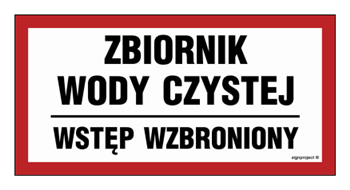 ND056 Clean water tank / No entry