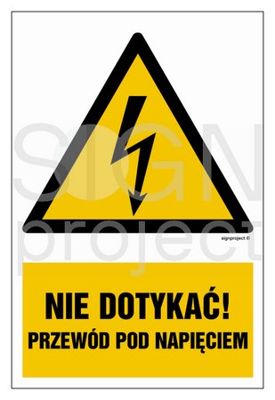 HA023 Do not touch live wires - sheet of 9 stickers