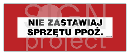 BC115 Nie zastawiaj sprzętu przeciwpożarowego