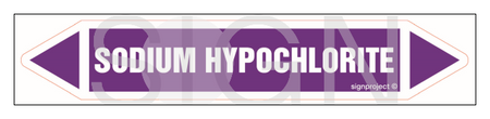 JF421 SODIUM HYPOCHLORITE - arkusz 5 naklejek