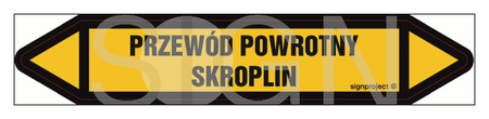 JF371 PRZEWÓD POWROTNY SKROPLIN - arkusz 5 naklejek