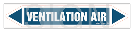 JF466 VENTILATION AIR - sheet of 5 stickers
