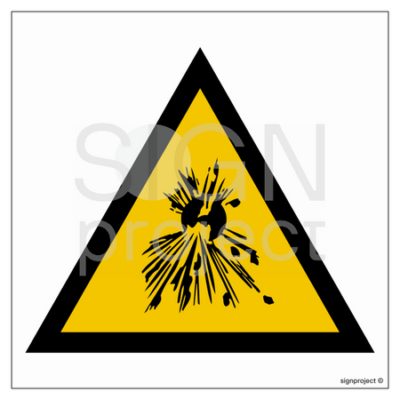 JA004 Warning against explosive substances