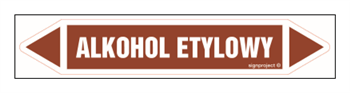 JF018 ALKOHOL ETYLOWY - arkusz 5 naklejek