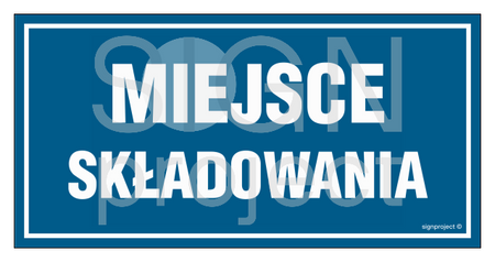 NC074 Miejsce składowania