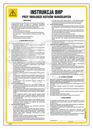 IAG08 Health and safety instructions for the operation of boiling pans