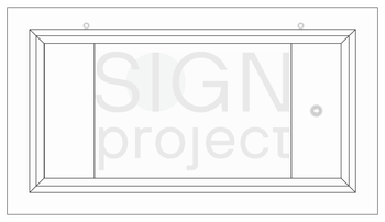 EC001 White frame suspended horizontally