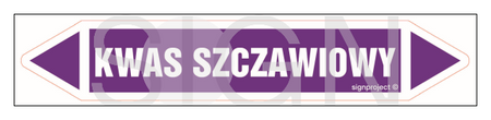 JF254 KWAS SZCZAWIOWY - arkusz 5 naklejek