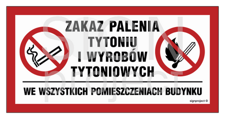 NC140 Zakaz palenia tytoniu i wyrobów tytoniowych we wszystkich pomieszczeniach budynku