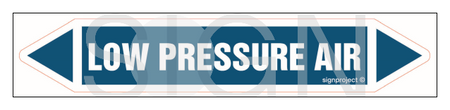 JF256 LOW PRESSURE AIR - sheet of 2 stickers