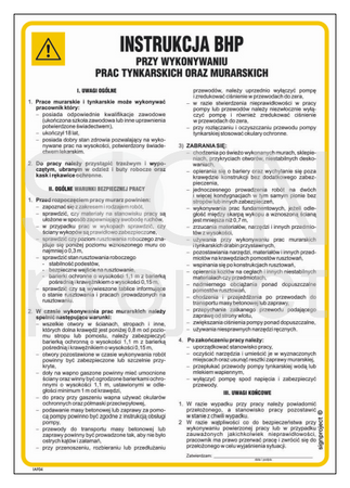 IAF04 Instrukcja BHP przy wykonywaniu prac murarskich oraz tynkarskich