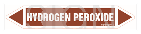 JF225 HYDROGEN PEROXIDE - sheet of 2 stickers