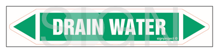 JF133 Drain water - sheet of 5 stickers