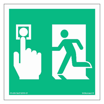 AC089 Przycisk inicjujący odblokowanie przejścia - System w stopniu 0 (bez opóźnienia)