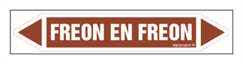 JF166 FREON EN FREON - sheet of 5 stickers