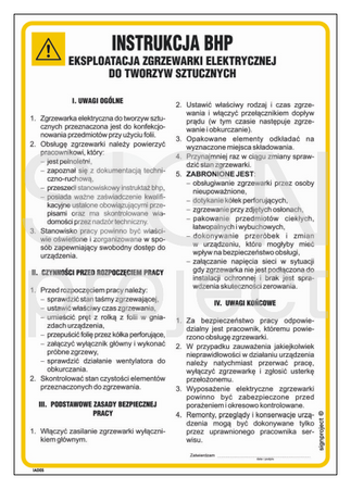 IAD05 Instrukcja eksploatacji zgrzewarki elektrycznej do tworzyw sztucznych