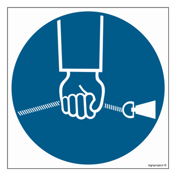 GK010 To stop the machine, pull the cord - sheet of 9 stickers