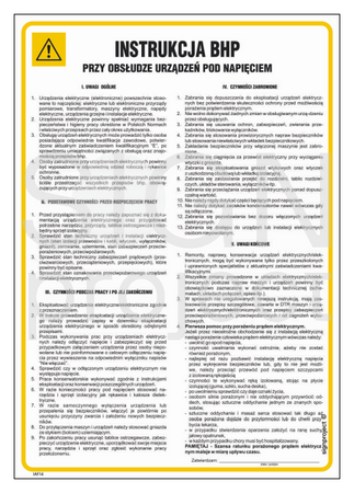 IAF14 Health and safety instructions for handling energized equipment