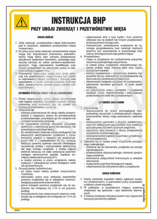 IAG54 Sanitary instruction for animal slaughter and meat processing
