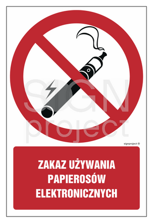 GC079 Prohibition of electronic cigarettes - pack of 10