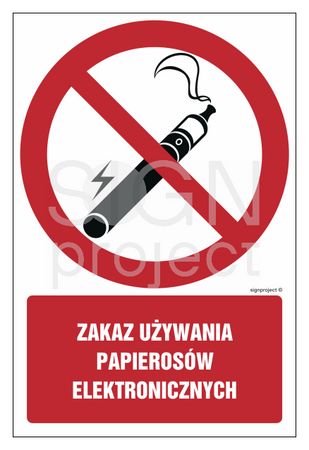 GC079 Zakaz używania papierosów elektronicznych