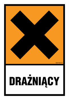 LB014 Irritant / agent, preparation - sheet of 9 stickers