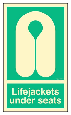 FB086 Lifejackets under seats