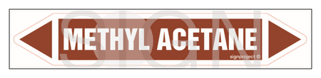 JF269 METHYL ACETANE - sheet of 5 stickers