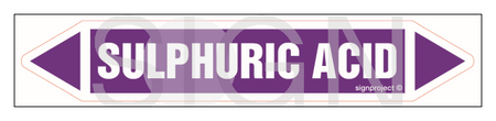 JF442 SULFURIC ACID - sheet of 5 stickers