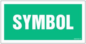 Znak na zamówienie Wzór A-7 - arkusz 6 naklejek