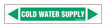 JF088 Cold water supply - sheet of 4 stickers