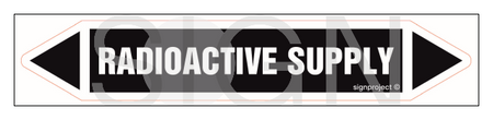 JF389 RADIOACTIVE SUPPLY - sheet of 5 stickers