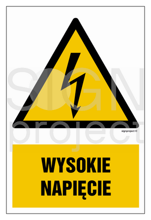 HA003 Wysokie napięcie - arkusz 9 naklejek