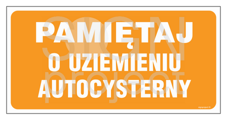 SB011 Pamiętaj o uziemieniu autocysterny
