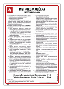 DB001 General Fire Safety Instruction