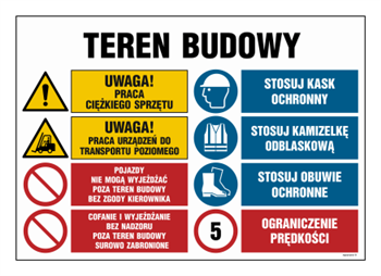OI021 Construction Site, Attention! Heavy equipment work