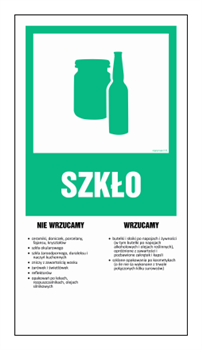 OD204 Instrukcja segregacji odpadów - SZKŁO