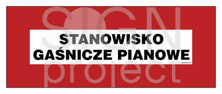 BC123 Stanowisko gaśnicze pianowe