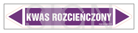 JF249 KWAS ROZCIEŃCZONY - arkusz 5 naklejek