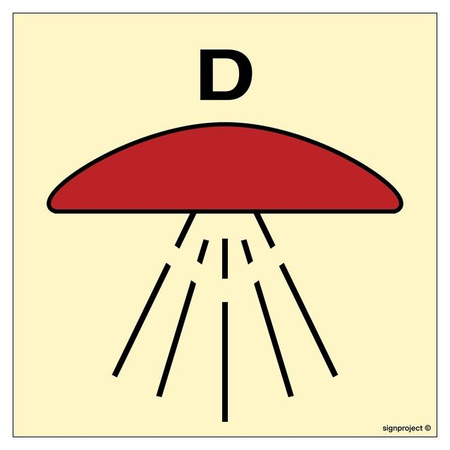 FA028 Space protected by drenching system 