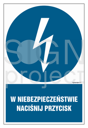 HE011 W niebezpieczeństwie naciśnij przycisk